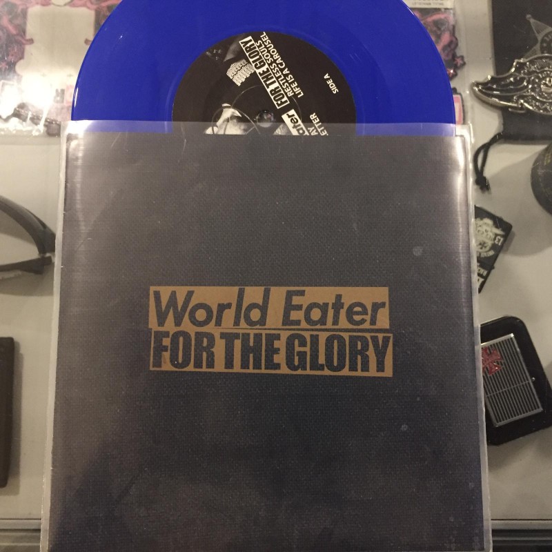 World Eater / For The Glory - Split 7" Vinyl (Blue)