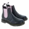 Dr.Martens 2976 Black+Pink Virginia Chelsea Boots