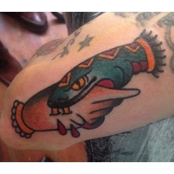 Trust No One - "Trust No One Tattoo" - Tufted Handmade Rug