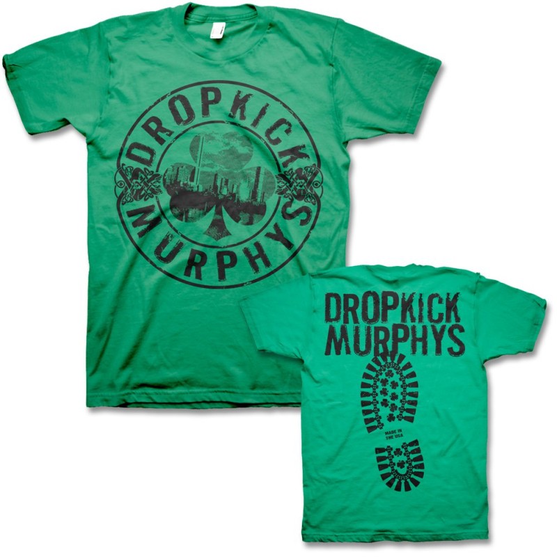 Dropkick Murphys "Boot" T-Shirt Green Kelly
