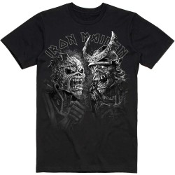 Iron Maiden "Senjutsu Large Grayscale Heads" T-Shirt