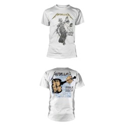 Metallica "And Justice For For All" with backprint White T-Shirt