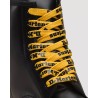 Dr.Martens 140cm (8-10Eye) Yellow+Black Logo Tetoron Boot Laces