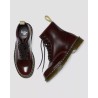 Dr.Martens 1460 Vegan Cherry Red Oxfored Rub Off
