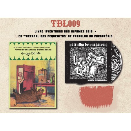 Livro "As Aventuras dos Infames 6" + CD Patrulha do Purgatório "Tarrafal dos Pequenitos"