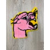 Trust No One "Pink Poison Panther" Tufted Handmade Mini-Rug