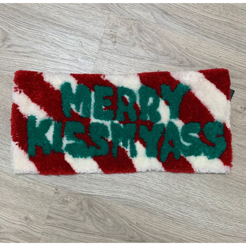 Trust No One "No Christmas" Tufted Keyboard Size Rug