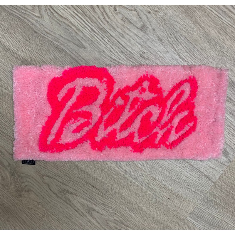 Trust No One "Bitch" Tufted Keyboard Size Rug