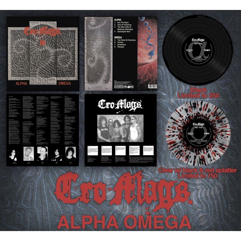 Cro-Mags "Alpha Omega" 2023 Repress Vinyl (2 colors)