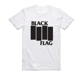 Black Flag "Bars Logo" T-Shirt White