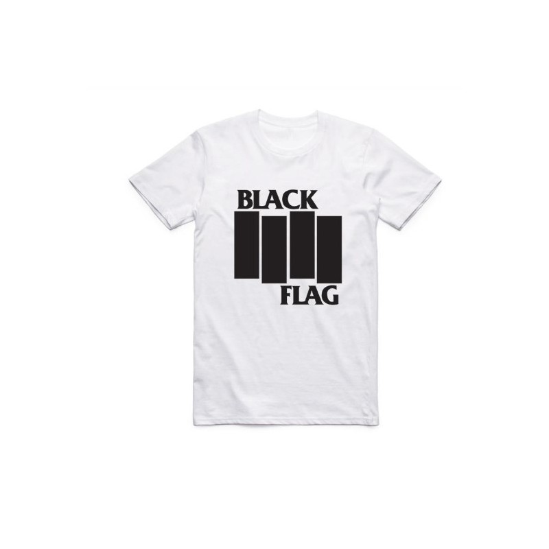 Black Flag "Bars Logo" T-Shirt White