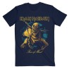 Iron Maiden "Piece Of Mind Gold Eddie" T-Shirt Navy