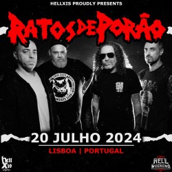 RATOS DE PORÃO @ HELL OF A WEEKEND - Bilhete Electrónico Diário - 20 JULHO 2024 - LAV - Lisboa