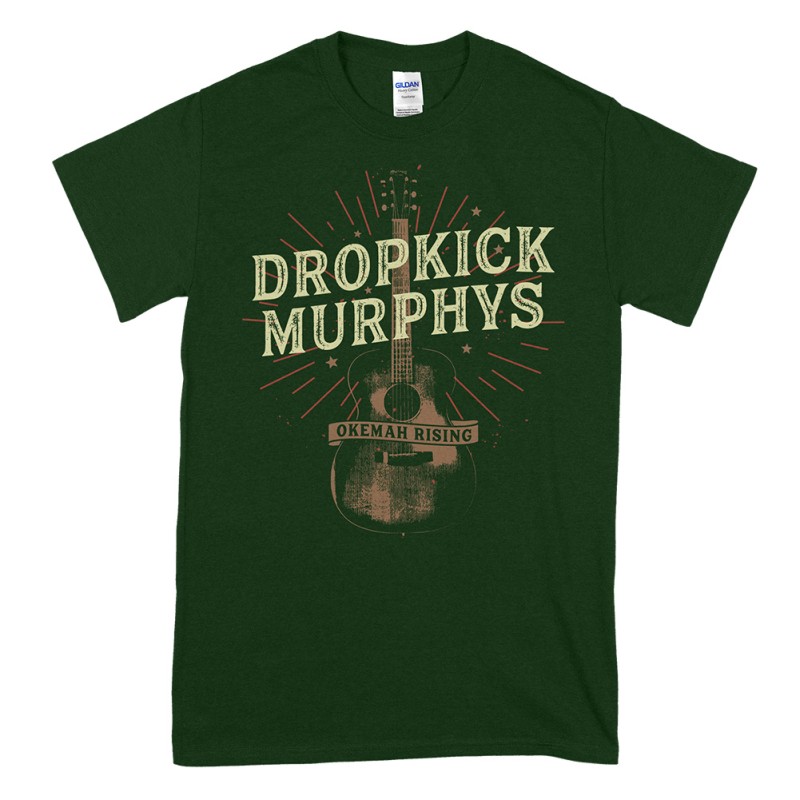 Dropkick Murphys "Guitar Blast" T-Shirt Forest Green