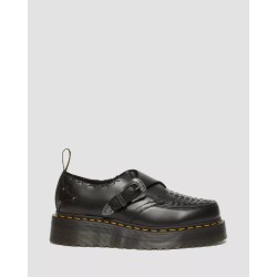 Dr.Martens Ramsey Quad Monk creepers Black Smooth