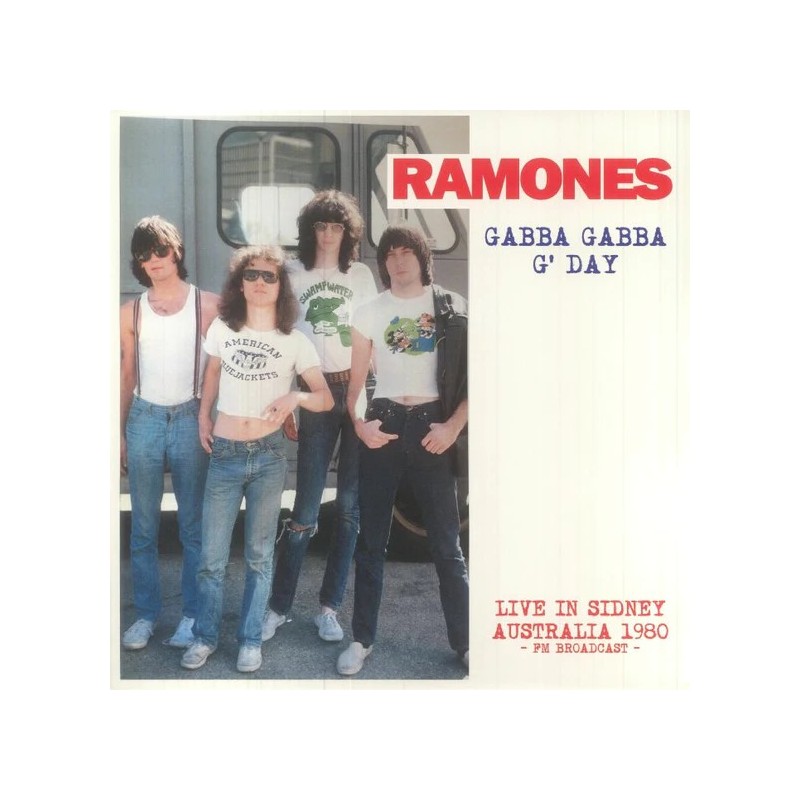 Ramones "Gabba Gabba G'Day - Live in Sidney 1980 FM Broadcast" LP Pink Vinyl